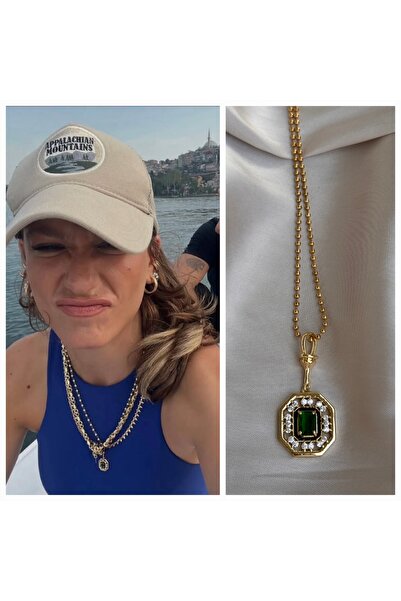 HERCY Serenay Kolye | 316 L Paslanmaz Çelik Zirkon Taşlı Kolye | 50 cm