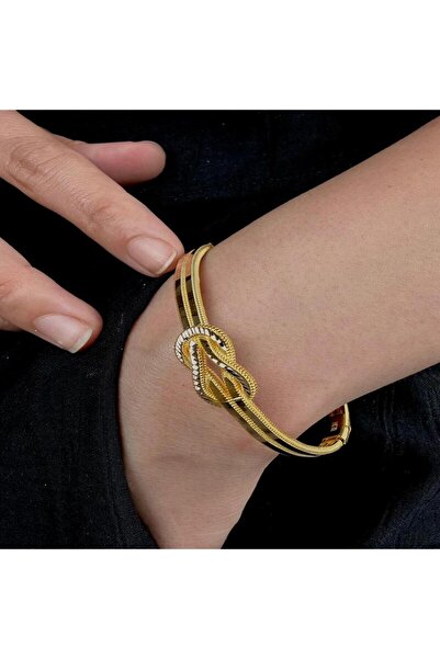 NEW'ORO JEWELRY 14 Ayar Aşk Düğümü Bilezik