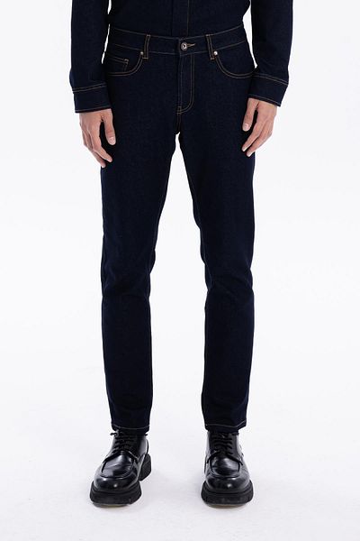 GMG FIRENZE Indigo Raw Denim Men's Jeans