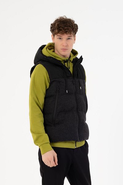 GMG FIRENZE Gmg Fırenze Anthracite Men's Vest GU23MFW07012