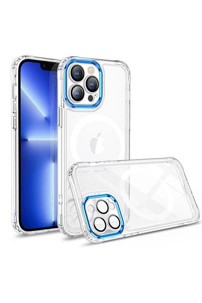 OEM MagSafe Silicone Case for iPhone 12 Pro, Transparent, Magnetic, Extra Protection