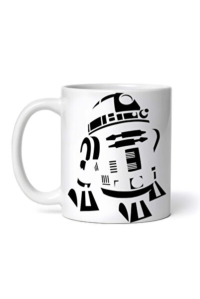 OEM Cană albă personalizată, Mandalorian Star Wars R2-D2, INOVATIX®. 330 ml