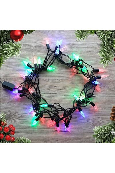 Teo Linear Christmas Installation RGRB Yoto, 10 m, of which 1 m Extension 220V, 40 LED, Model Brazi, U