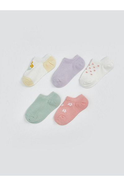 LC Waikiki Floral Baby Girl Booties Socks 5 Pack