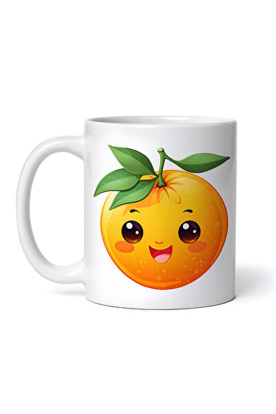 OEM Cană albă personalizată, Happy Mandarin, Inovatix®. 330 ml