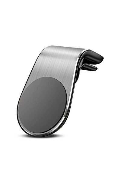 Flippy Suport de Telefon, Flippy, Ventilatie, din ABS si Magnet, 3.8 x 3.7 x 6.2 cm, Universala, Argintiu