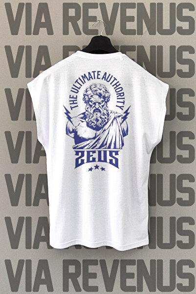 Vordevia Zeus Спортивна футболка з принтом на спині та без рукавів, з велосип...