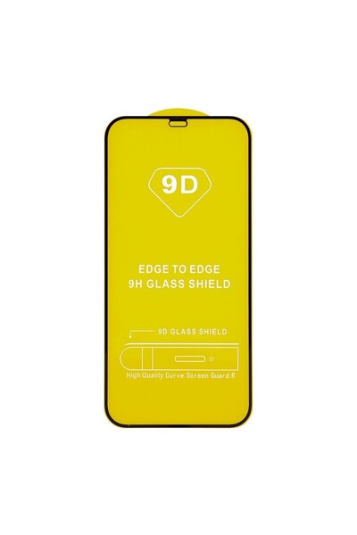 Flippy Tempered Glass 9D Screen Protector for iPhone 15 Plus, Full Cover, HD, Black Edges, Transpare