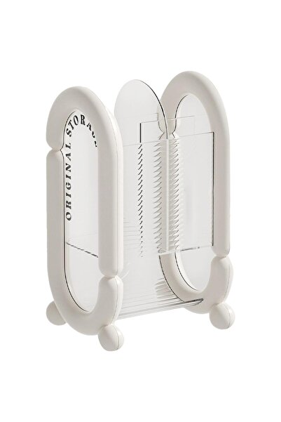 Flippy Cosmetic Storage Box for Brushes, Pencils and Sponges, 4 Compartments, Plastic, 12x10x20 cm,