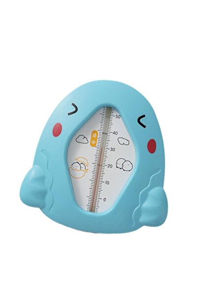Flippy Bath Thermometer, Floating, Waterproof, Multifunctional, Chicken Model, 10.5x10.5x2.5 cm, Blu