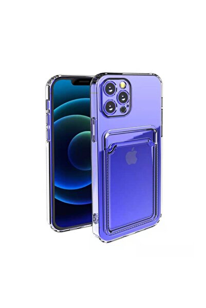 Flippy Husă de protecție cu suport pentru card compatibilă cu Apple iPhone 11 Pro Max Transparentă