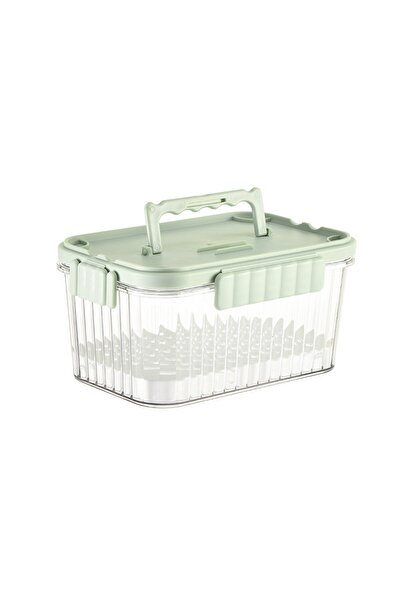 Flippy portable food container, 1500 ml, 2 forks, detachable freezer lids, leak-proof, transparent
