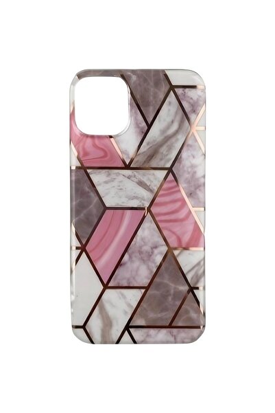 Flippy Carcasă de protecție compatibilă cu Samsung Galaxy S21 5G, moale, IMD, TPU, cu marmură, geometrie, alb