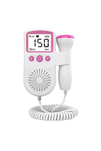 Flippy Flippy Fetal Doppler Monitor, Heart Rate, 4.5 cm LCD Screen, from 9 Weeks, 12.8x9.6x3 cm, Pink