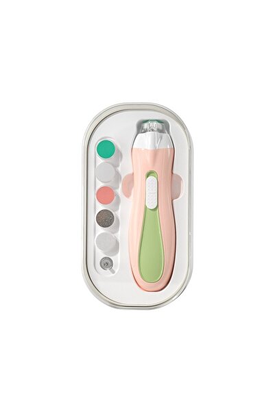 Flippy Electric Nail File for Children and Babies, ABS, 6 Accessories, LED Light, 9.5 x 6 x 17 cm, G