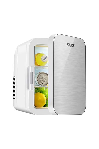 OEM Mini cosmetic refrigerator, dual heating/cooling function, portable, 8L, gray