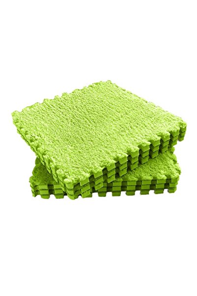 dalip Set 10 Piese Covor tip Puzzle, Flippy, Spuma EVA, Pufos, 30 x 30 x 1 cm, Verde