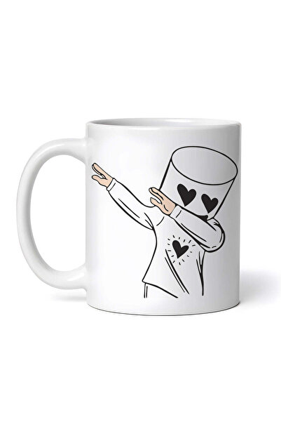 OEM Cană albă personalizată, Marshmello Dance, Inovatix®. 330 ml