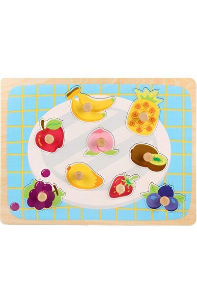dalip Montessori Wooden Puzzle for Kids Dalip, 0-3 Years, Fruits, 9 Pieces