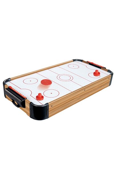 Flippy Air Hockey Table Graffiti without Legs, Flippy, Wood, 2 Pucks, Scoreboard, 2 Pushers, Brown