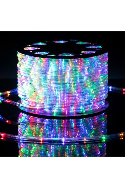 Flippy Коледна инсталация, 100 м, 2400 светодиода, светлинен маркуч, многоцве...