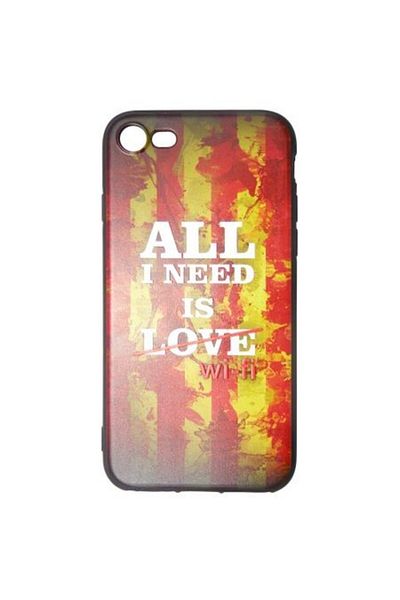 OEM Husa Apple iPhone 7 Plus Multicolor Mesaj Love