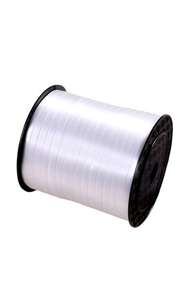 OEM Balloon Ribbon Roll of 200 Meters, Raffia, White