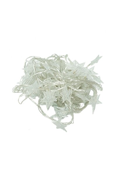 Flippy Instalație de Crăciun, 10 m, 100 LED-uri, alb cald, model în stea, lin...