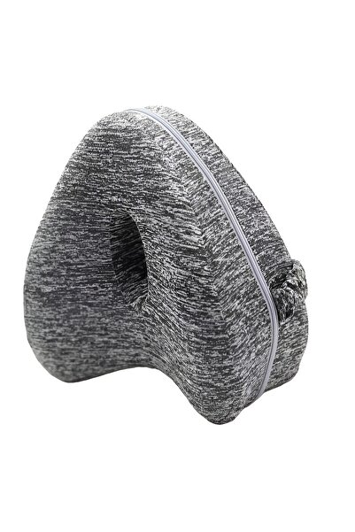 dalip Orthopedic Leg Pillow, Heart-shaped Memory Foam, 25x23x13 cm, Gray