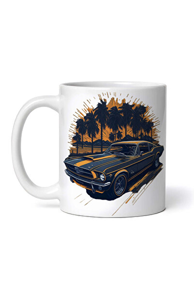 OEM Cană albă personalizată, Mașină de epocă, INOVATIX®. 330ml