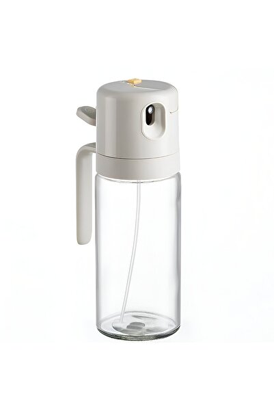 Flippy Dozator de ulei - Picurare și pulverizare, Rezervor automat cu deschidere/închidere, 550 ml, Gri