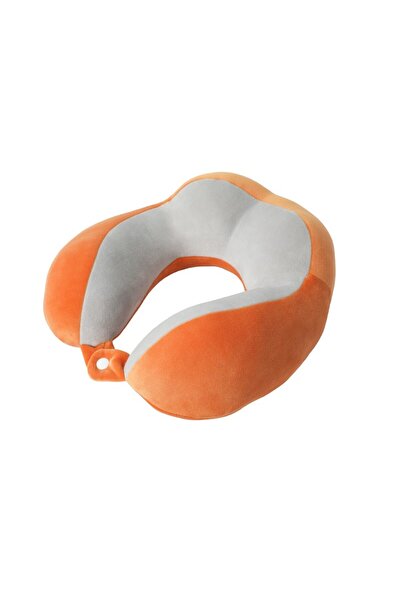 Flippy Flippy Cotton Neck Travel Pillow, 4 Comfort Lumps, Orange
