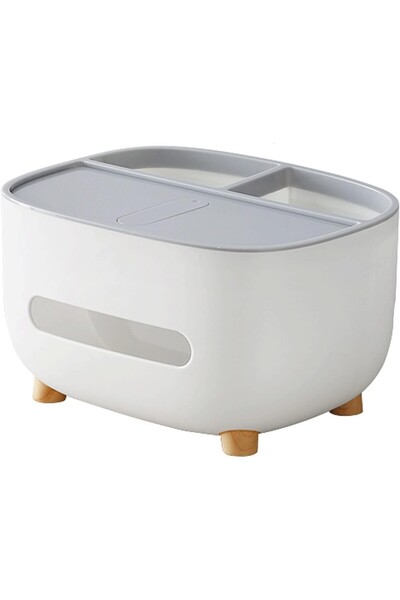 Flippy Napkin Holder, Flippy, Multifunctional Box, Minimalist Design, ABS, 21x12x12 cm, Gray