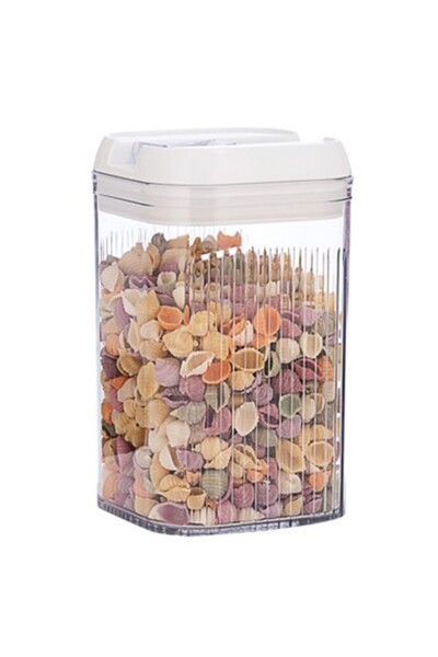 Flippy Food Storage Box, 2L, Transparent White