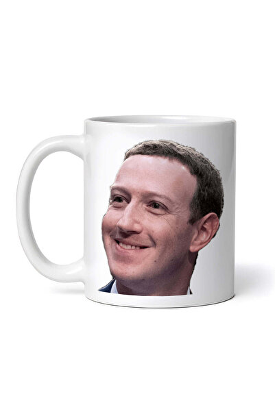 OEM Cană albă personalizată, meme Mark Zuckerberg, INOVATIX®. 330 ml