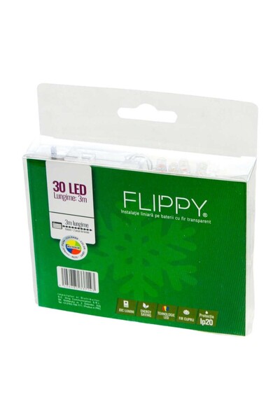 OEM Christmas Battery-Powered Linear Type, 2 light effects, 3 m Transparent W...