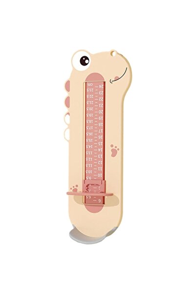 Flippy Baby Foot Measuring Device, 9-24 cm, Dinosaur Model, Pink