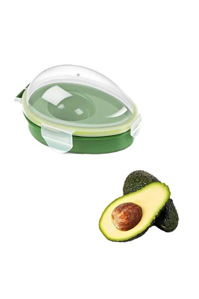 Flippy Avocado Storage Container Flippy, Airtight, for Refrigerator, 15.3x11x8 cm, Green