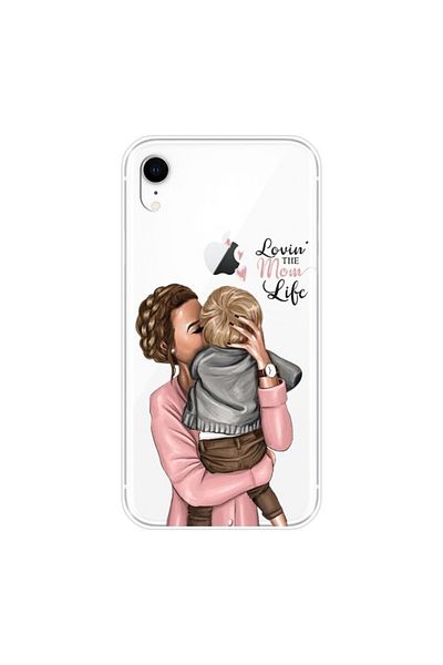 OEM Protective case, compatible with Apple iPhone 12 Pro Glass print Lovin the Mom Multicolor