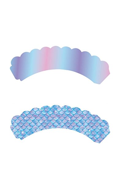 Flippy Set of 6 Mermaid Cake Accessories, Flippy, Mermaid Collection, 22.7 x 8.7 cm, Multicolor