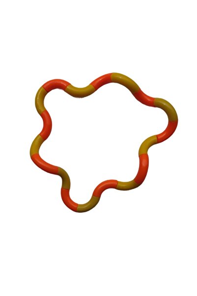 dalip Jucărie senzorială antistres, Flippy, Fidget Twist, mișcări infinite de decompresie, 2 culori, galben