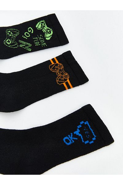 LC Waikiki Patterned Boy's Socks 3-Piece