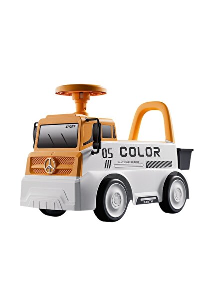 dalip Children's Ride-On Truck, 3+ yrs, Horn & Storage Box, 62x26x40 cm, Orange