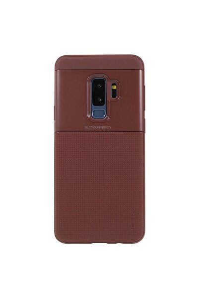 iPaky Husa Samsung Galaxy S9 Plus Elegant Grid Design TPU Hybrid Maro