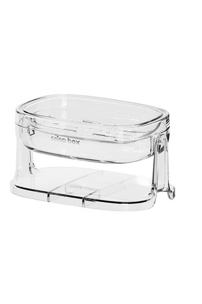 OEM Soap Dish with 2 in 1 Holder, For Wall or Countertop, PET, Optimal Drainage, Silver T