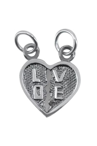 Jolie Silver Pandantiv din aur 925, Două Jumătăți de Dragoste, 1,1 g, 1,5 x 1...