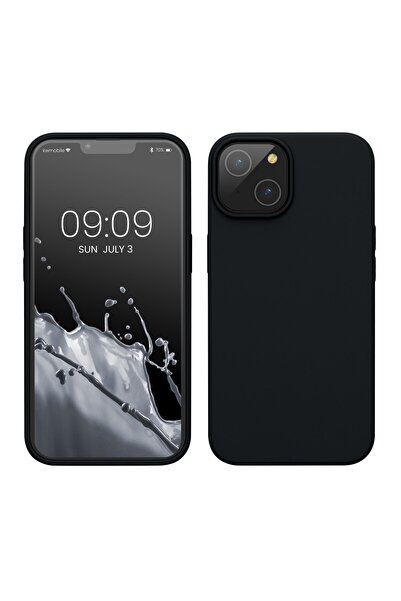 Flippy Case for Apple iPhone 14 Flippy, Liquid Silicone, Microfiber interior, Shockproof Protection, Black