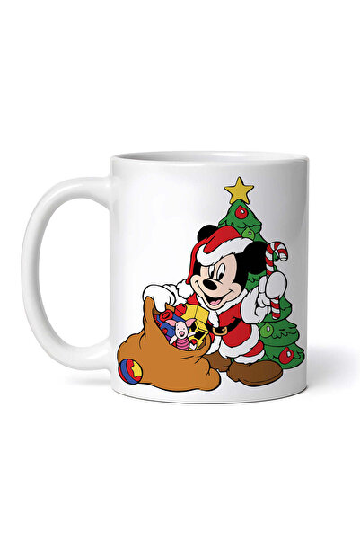 OEM Cană albă personalizată, Mickey Mouse cu cadouri de Crăciun, Inovatix®. 3...