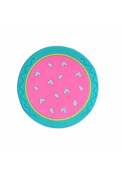 Flippy Coaster, Watermelon Model, PVC, 10 cm, Heat Resistant, Green/Pink