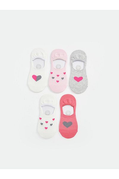 LC Waikiki Patterned Girl's Ballerina Socks Pack of 5